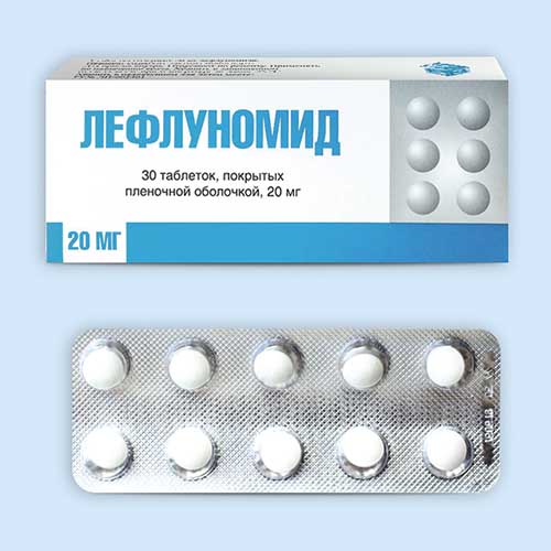 Список препаратов с ЛЕФЛУНОМИД - активное вство LEFLUNOMIDE в .