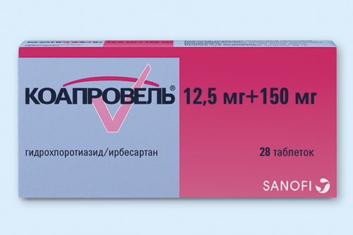 Комбинированный гипотензивный препарат (диуретик + антагонист .