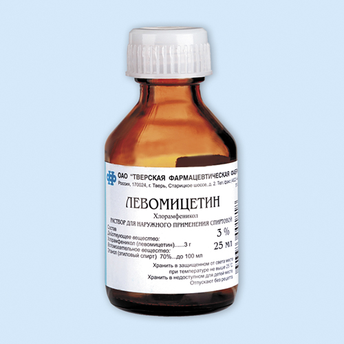 Левомицетина раствор спиртовой