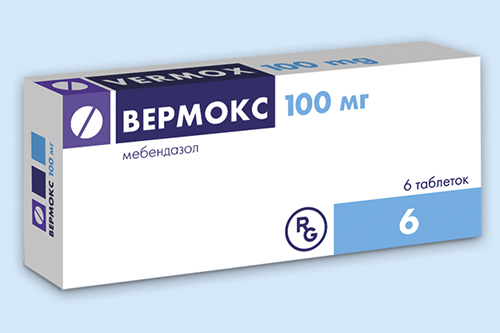 вермокс 100 мг no6 таблетки