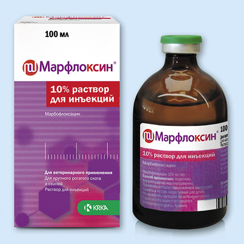 Марфлоксин 10% раствор для инъекций инструкция по применению